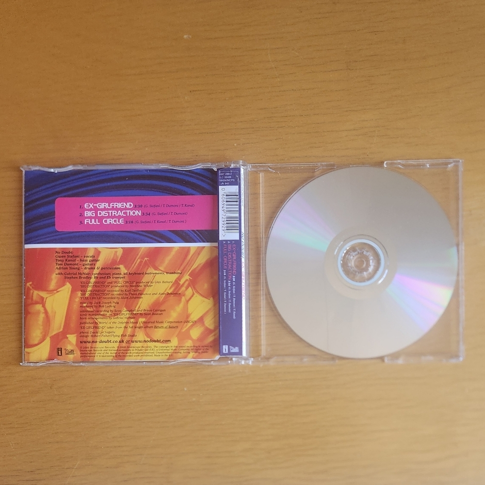 No Doubt - Sunday Morning, Ex-Girlfriend 90s & 2000s CD Singles (Lot of 2)  - Picture 7 of 7